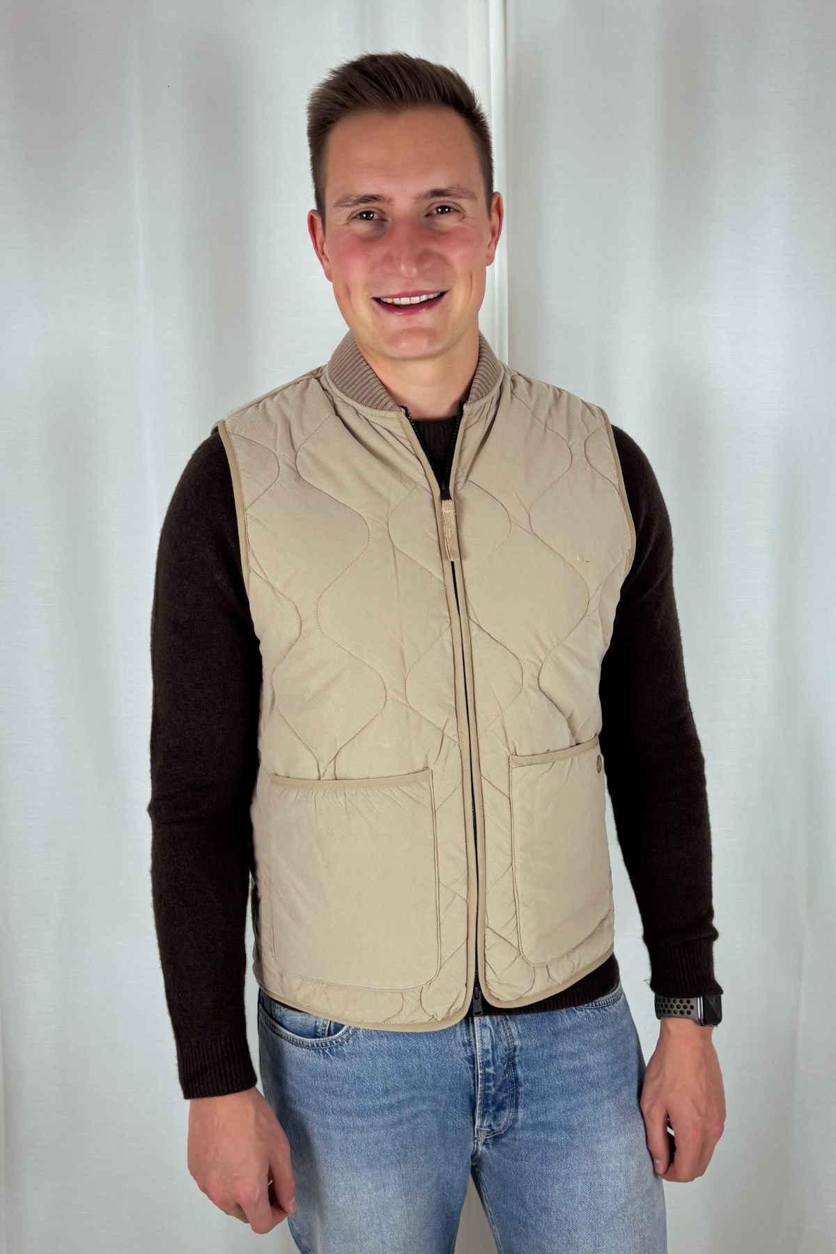 Steppweste Ives beige