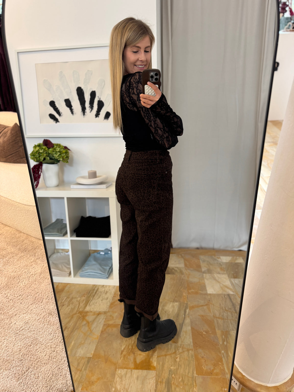 Mom Jeans schoko/leo