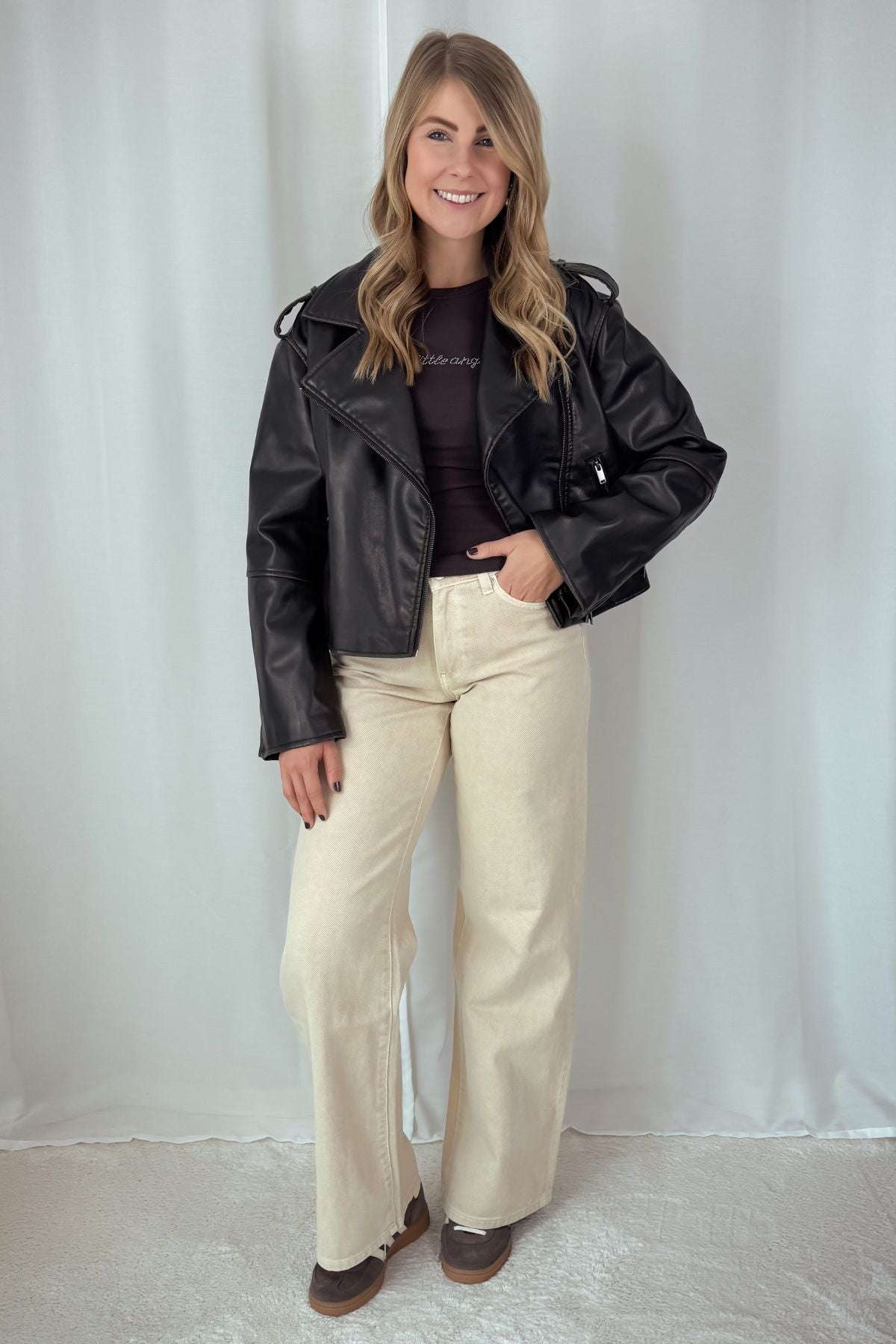 Lederjacke - braun