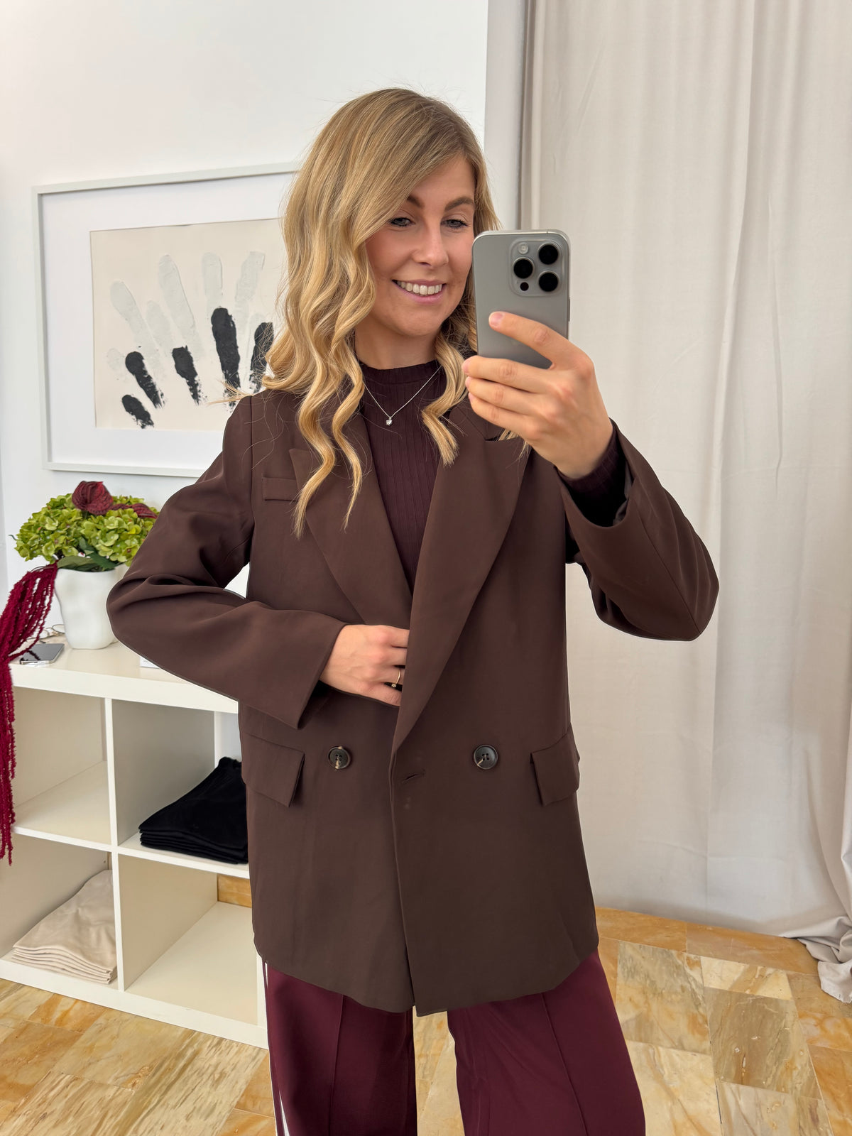 Blazer Oversize - schokobraun