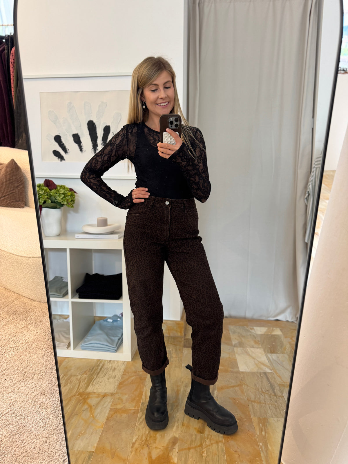 Mom Jeans schoko/leo