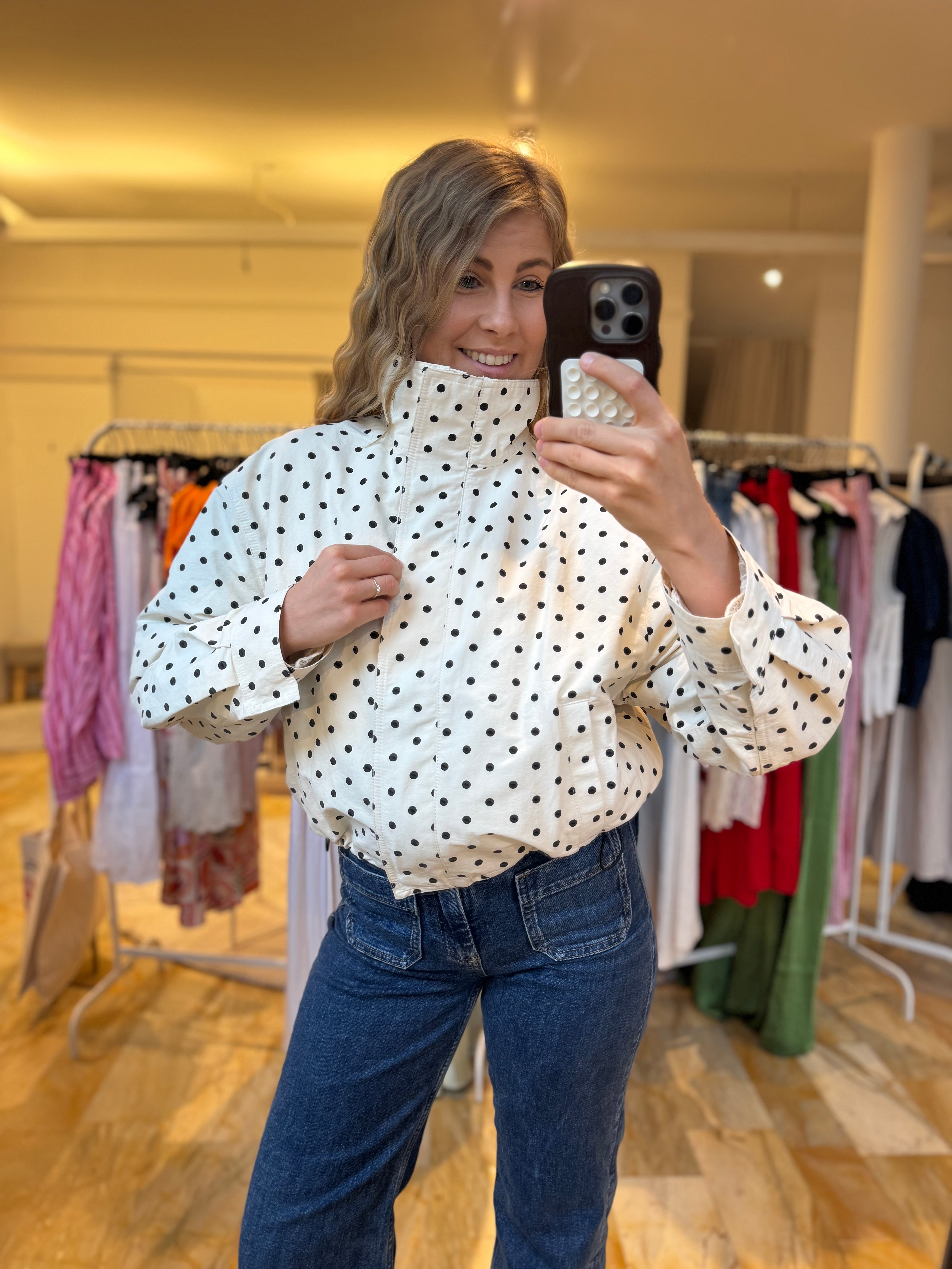 Jacke Polka Dots - creme