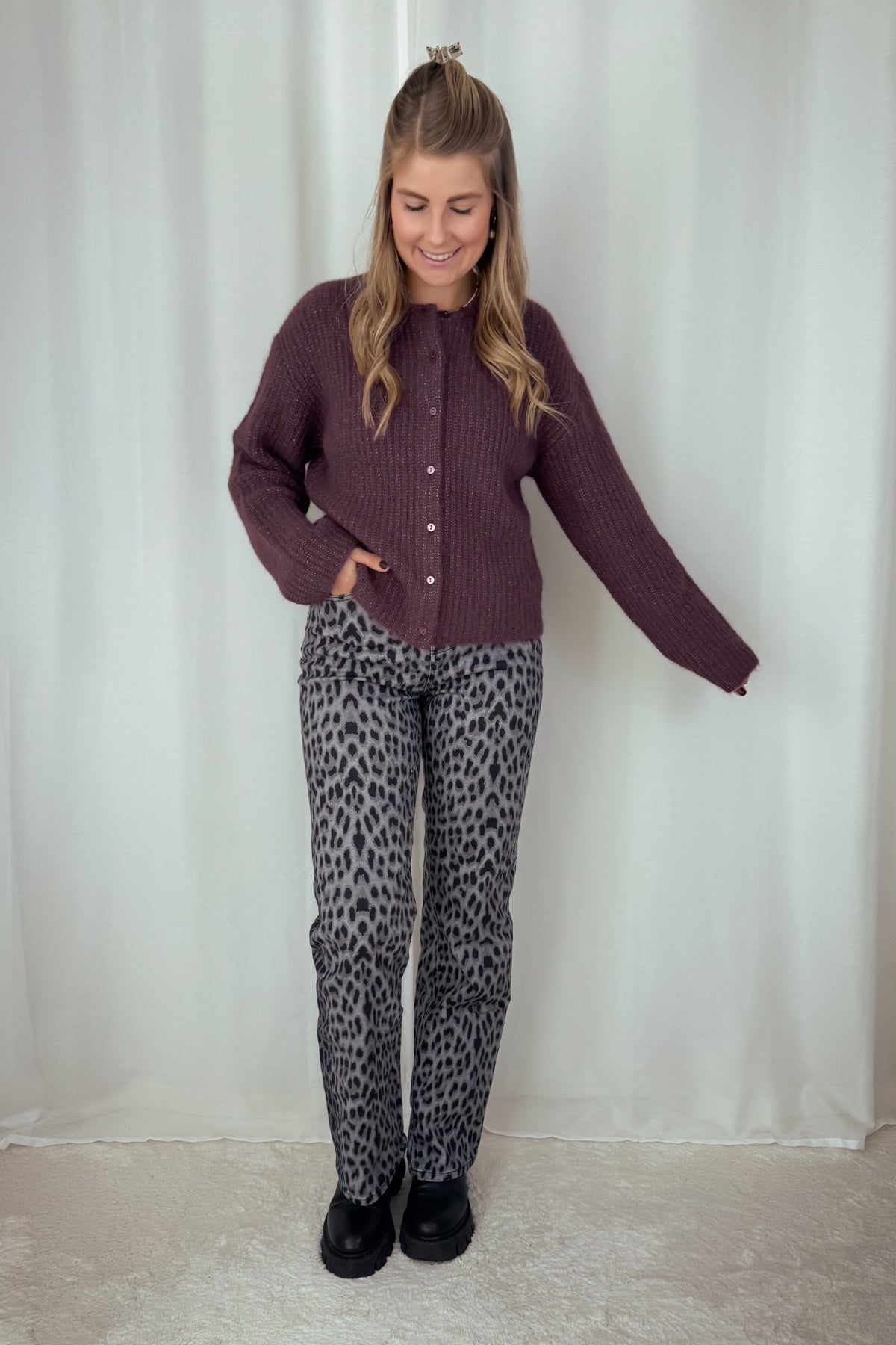 Cardigan Iliana Cardigan - burgunder
