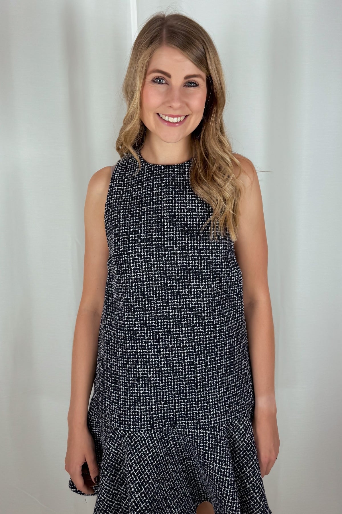 Kleid Zaineb - schwarz meliert