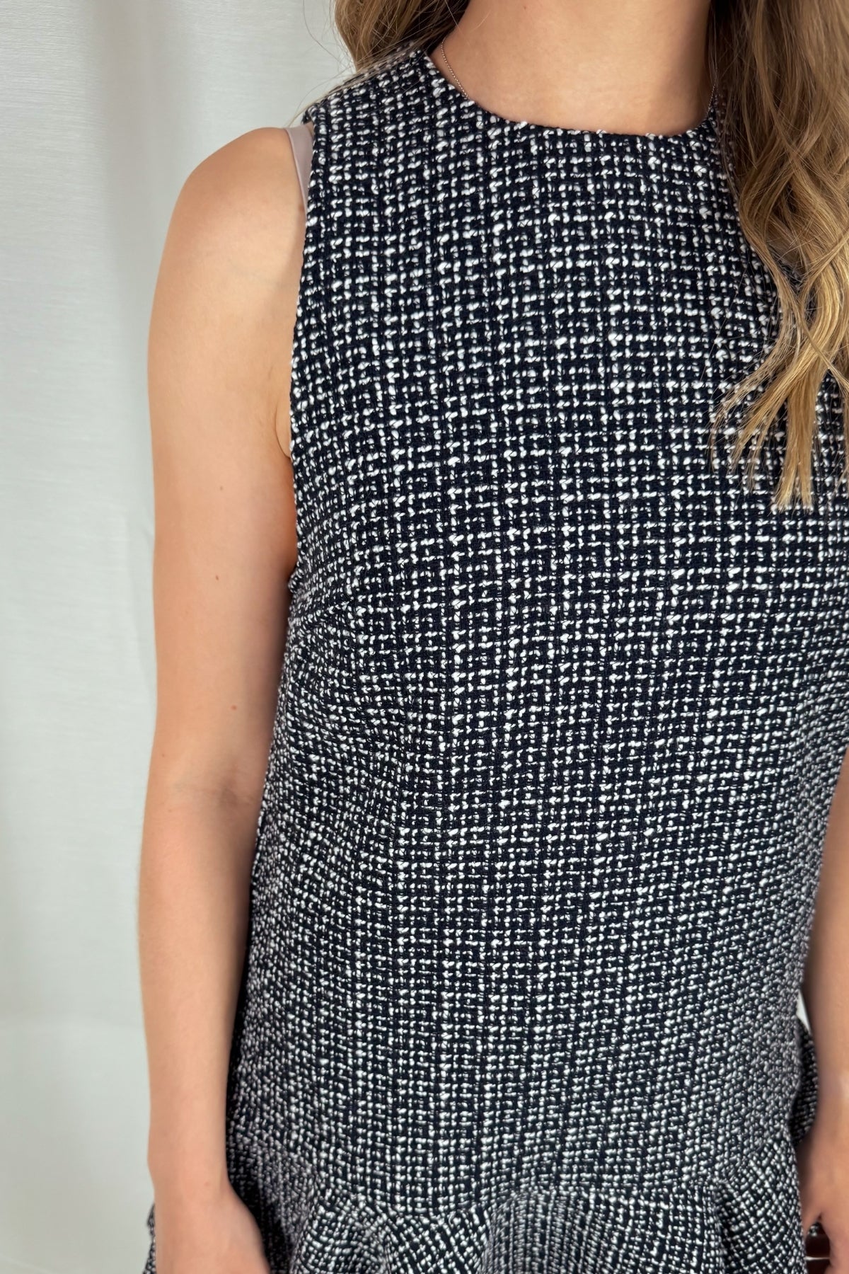 Kleid Zaineb - schwarz meliert