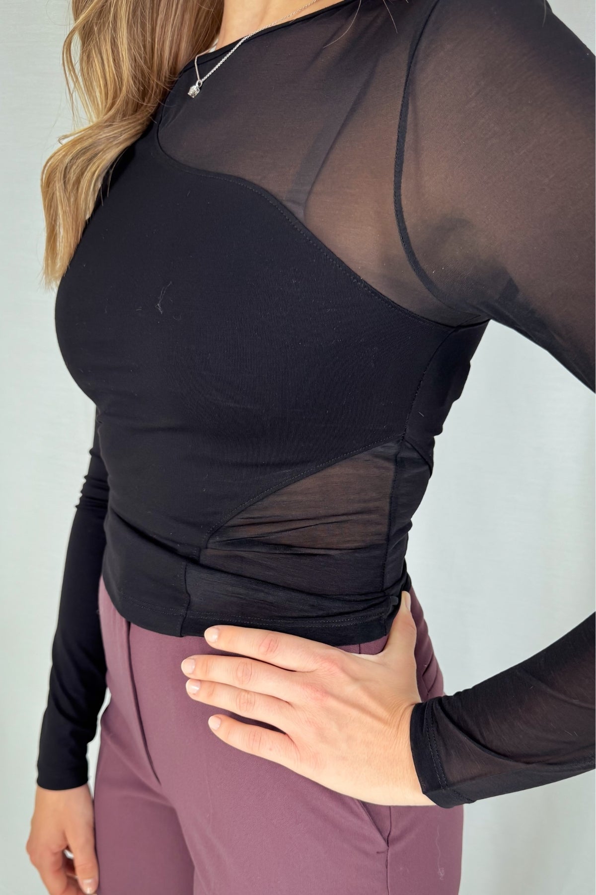 Longsleeve Isabelle - schwarz