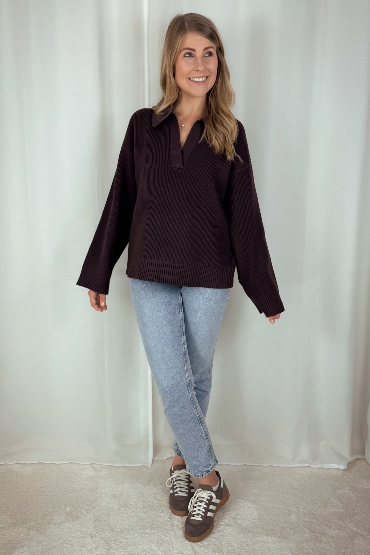 Strickpullover Taria - schokobraun