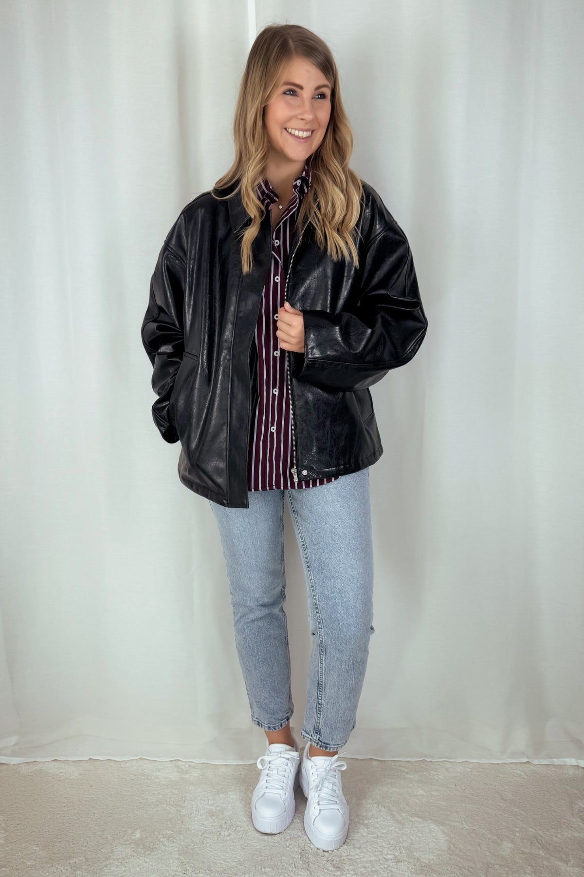 Lederjacke Adrian - schwarz
