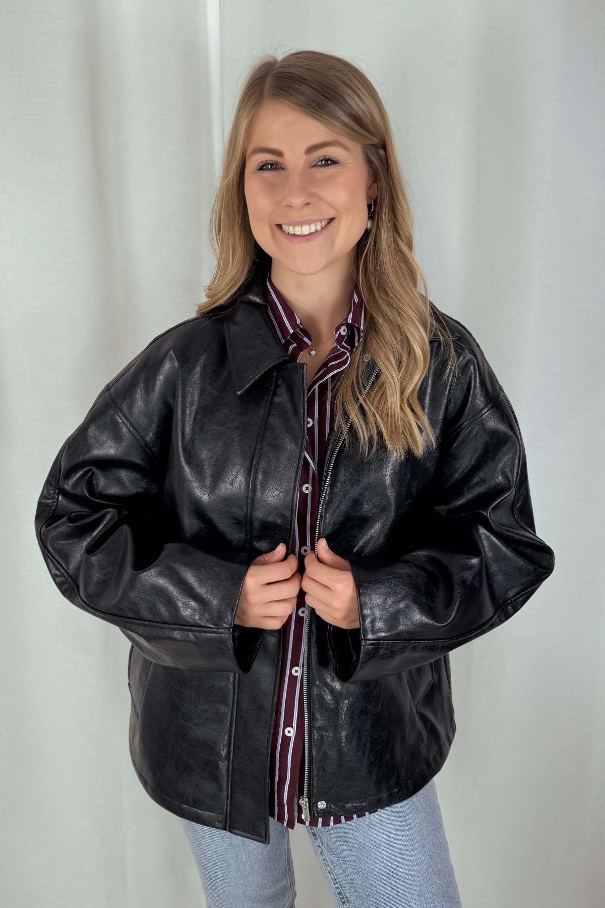 Lederjacke Adrian - schwarz