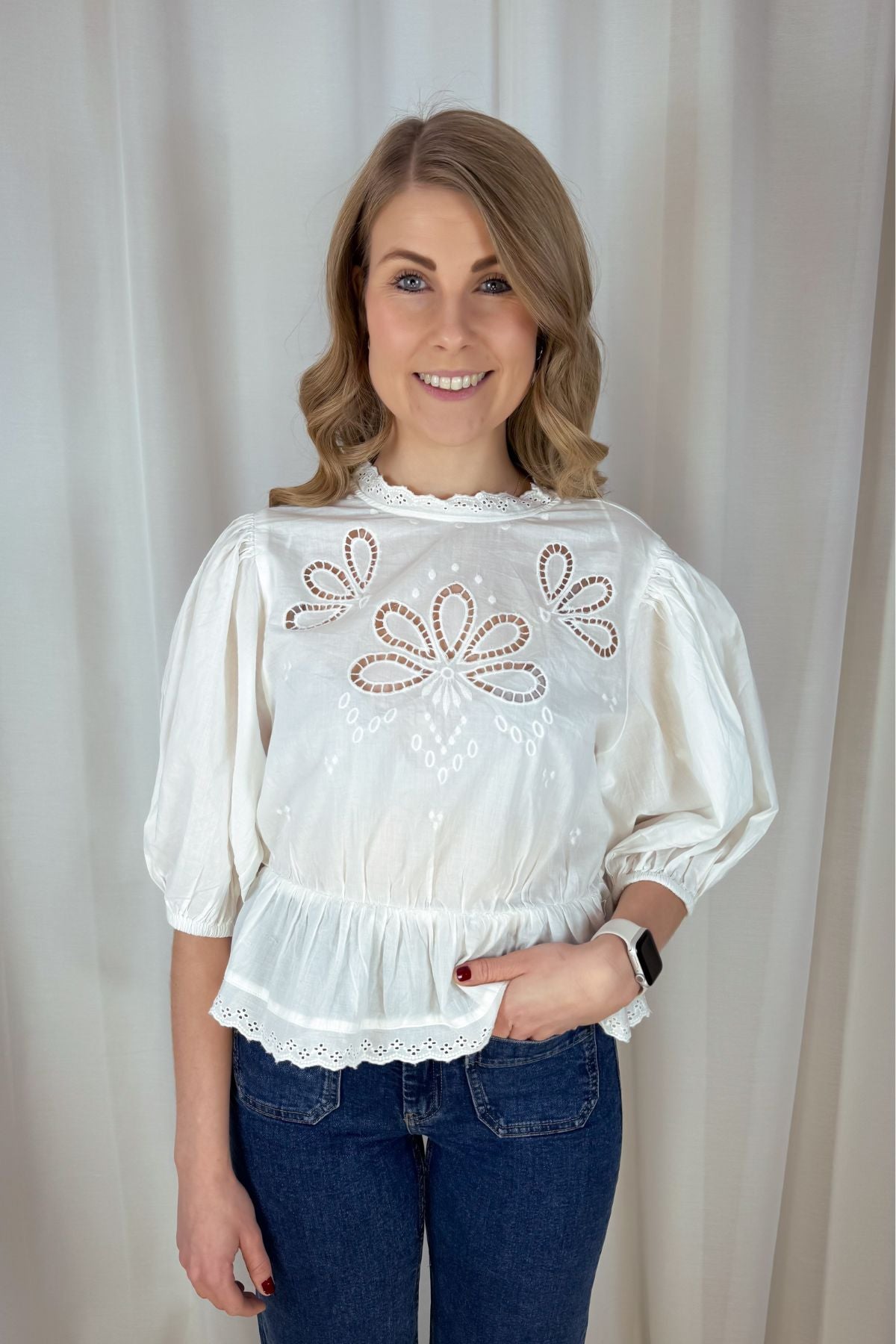 Boho Bluse - weiß