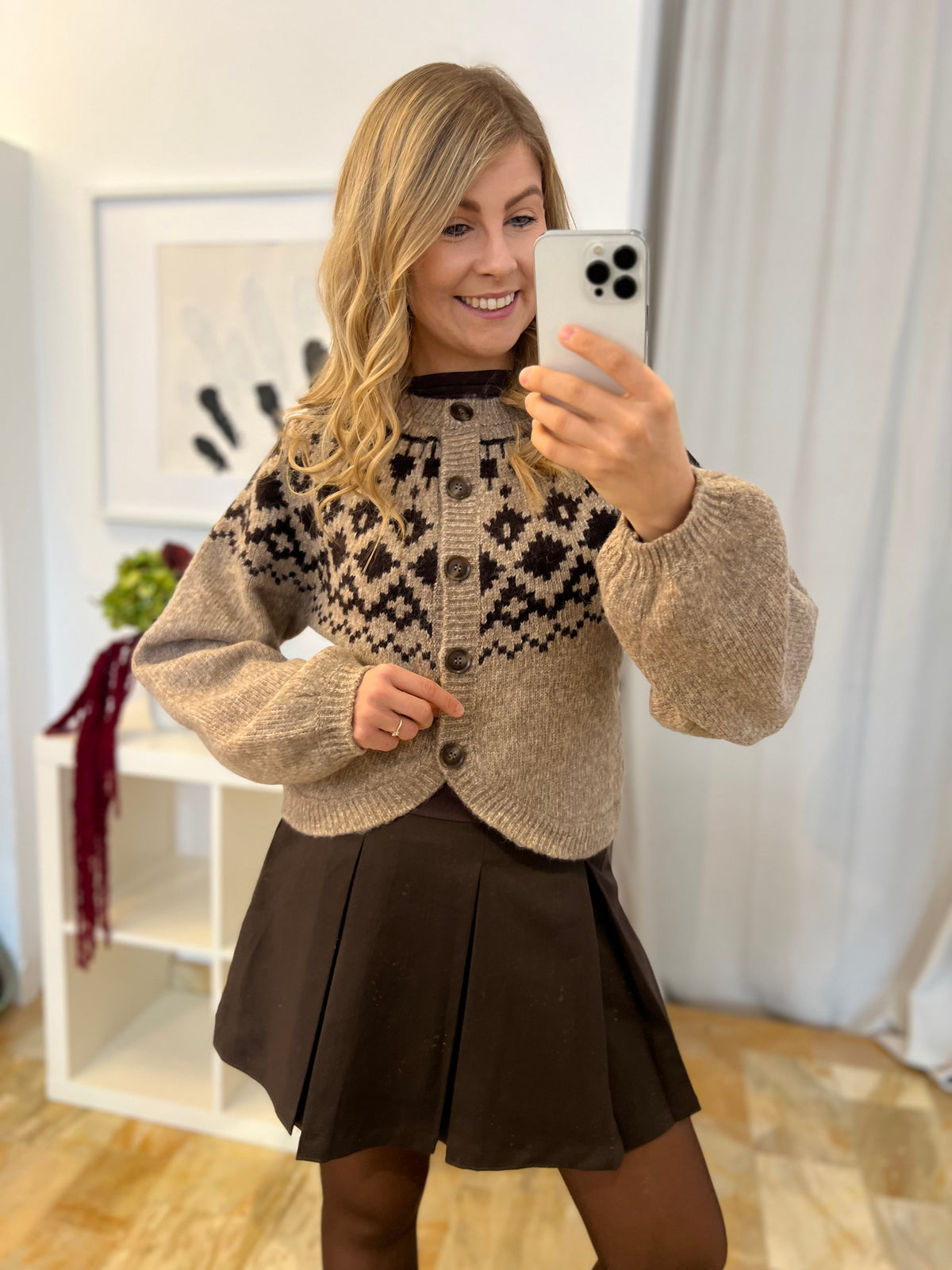 Knitted Cardigan - braun