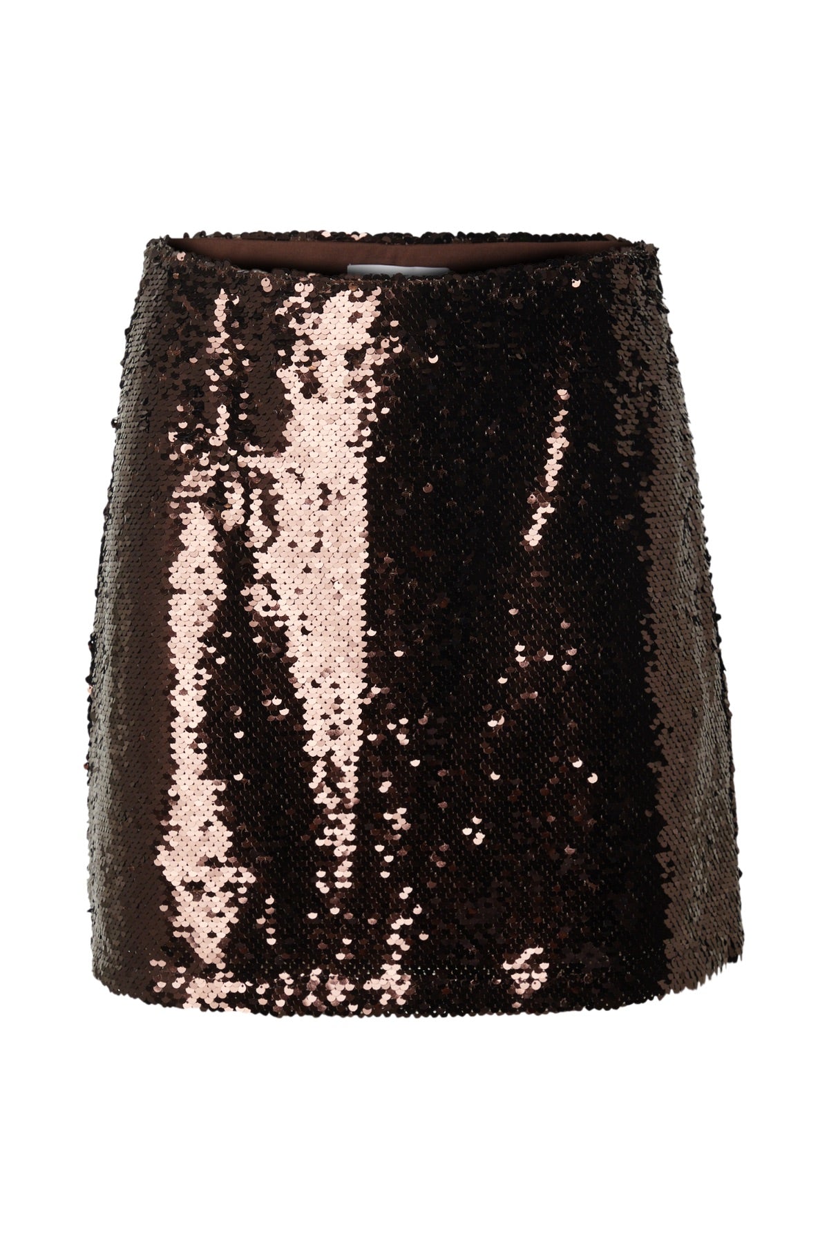 Rock Geri mit Pailetten - braun