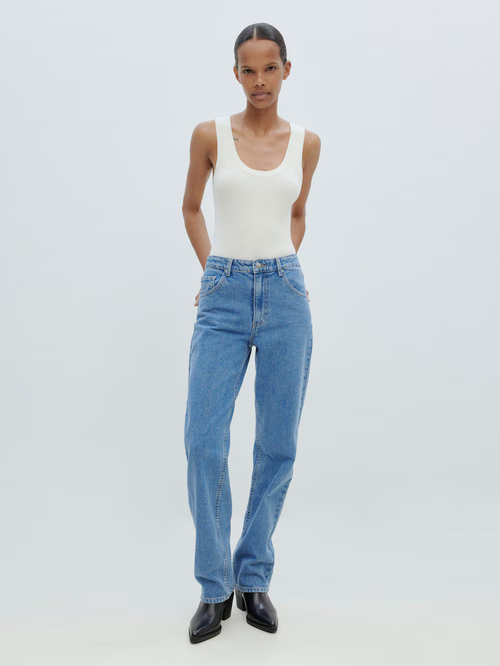 Jeans Rowan - straight - blau